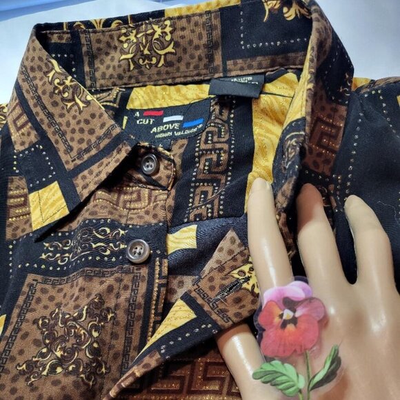Henry Valdise, A Cut Above, Men's Multicolored Shirt, Size XL, Not Worn - Picture 4 of 7